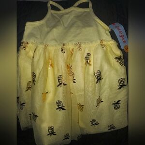 4T light Yellow Pineapple Summer/Spring Dress